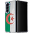 Algeria Flag Distressed Galaxy Z Fold5 5G Clear Case